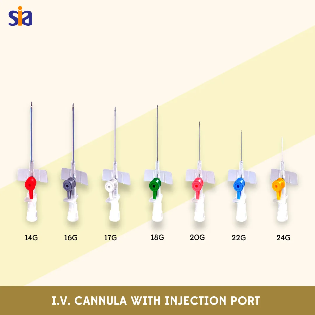 I.V. Cannula with Injection Port